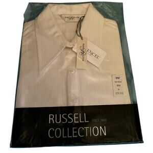 Russel Collection White Ladies Cap Sleeve Yacht/Crew Tencel Shirt